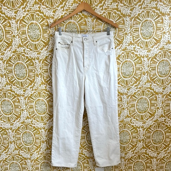 PISTOLA Cassie Super High Rise Straight Crop Jeans in Sand Vintage size 31 - Picture 8 of 16